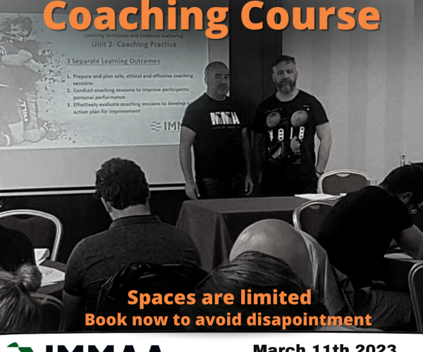 IMMAA Coaching Course 2023
