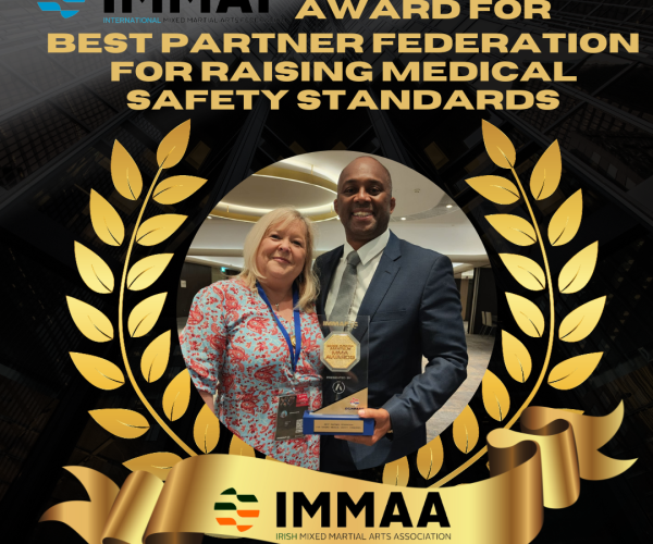 IMMAA Recognized as Best Partner Federation for Raising Medical Safety Standards by IMMAF