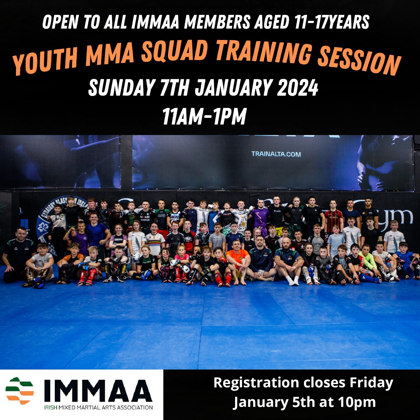 Youth MMA Squad Session January 2024