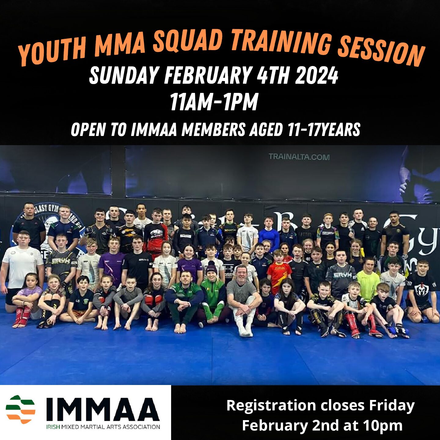 Youth MMA Squad Training Session February