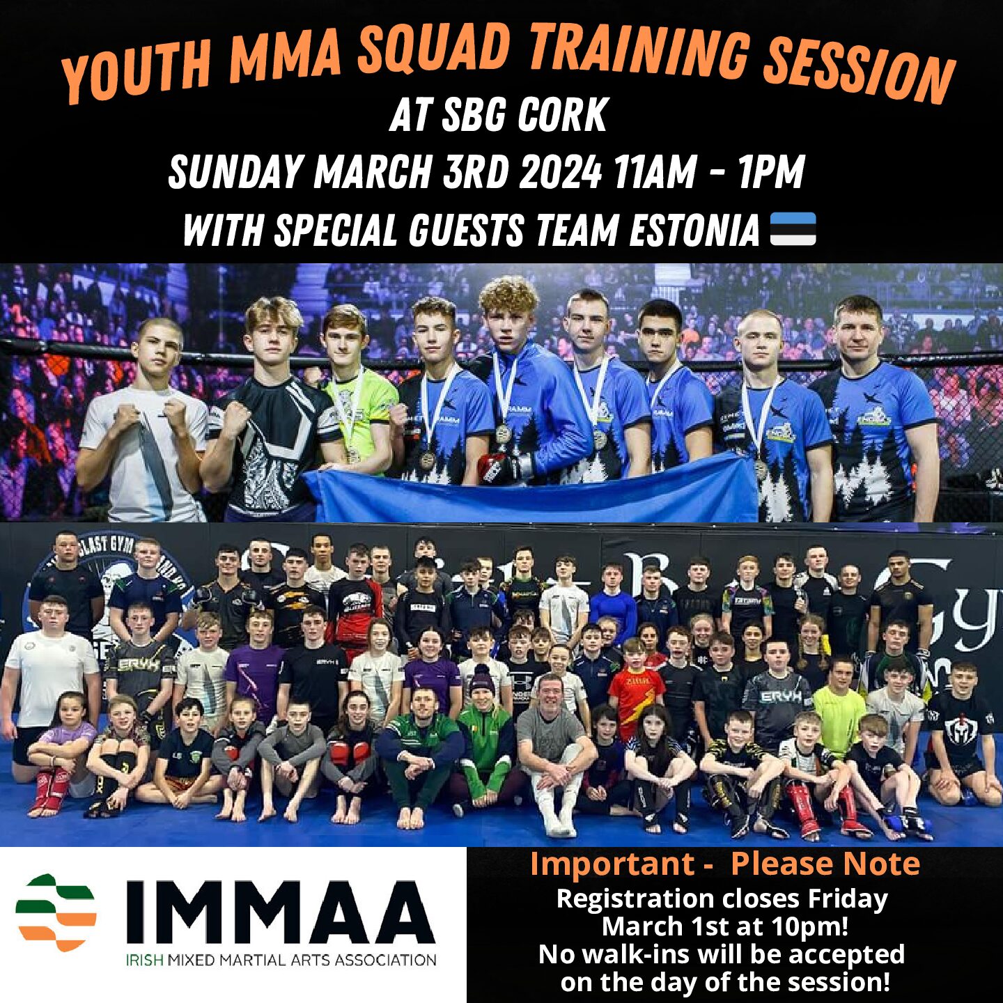 Youth MMA Squad Training Session March 3rd