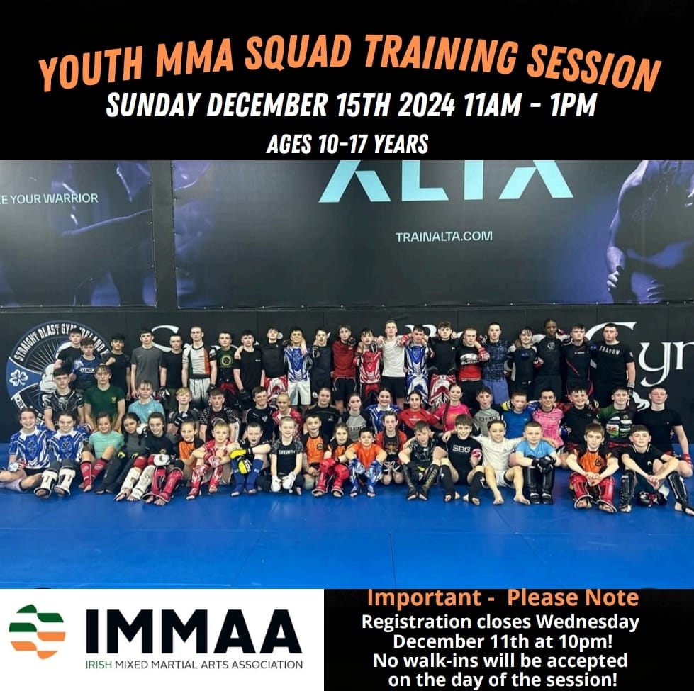 Youth MMA Squad Session December 15th